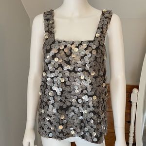 ALICE + OLIVIA Sequin “Pearl” Top NWT XS